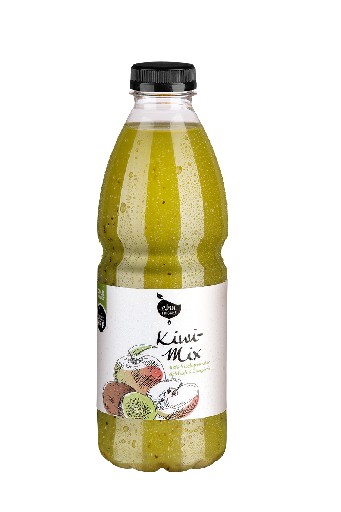 ELKA KIWI-MIX (538) 1L FLASCHE 100% frisch gepresster Apfelsaft & Kiwipüree Elka Kiwi-Mix 1L