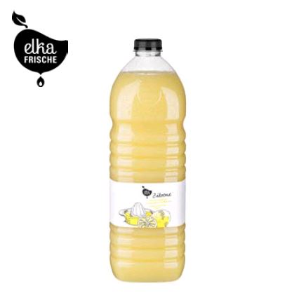 ELKA ZITRONE FRISCH GEPRESST (538) 3,05L FLASCHE 100% frisch gepresster Zitronensaft mit Fruchtfleisch Elka Zitrone frisch gepresst 3,05l
