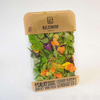KELTENHOF WILDKRÄUTERSALAT  250G SCHALE/KG Keltenhof Wildkräutersalat 250g Schale / Kg