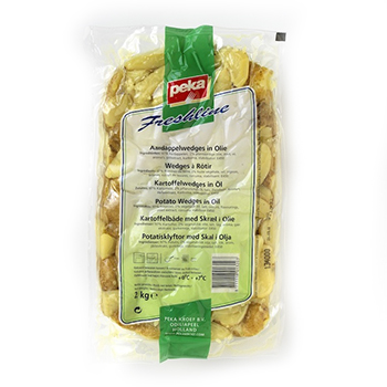 PEKA KARTOFFELWEDGES IN ÖL 2,0 KG Peka Kartoffelwedges in Öl 2kg