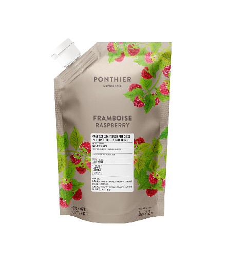 FRUCHTPÜREE HIMBEER  1L Ponthier Fruchtpüree Himbeer 1l