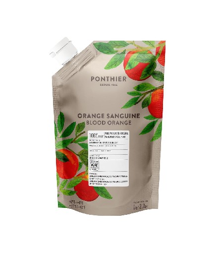 FRUCHTPÜREE BLUTORANGE  1L Ponthier Fruchtpüree Blutorange 1l
