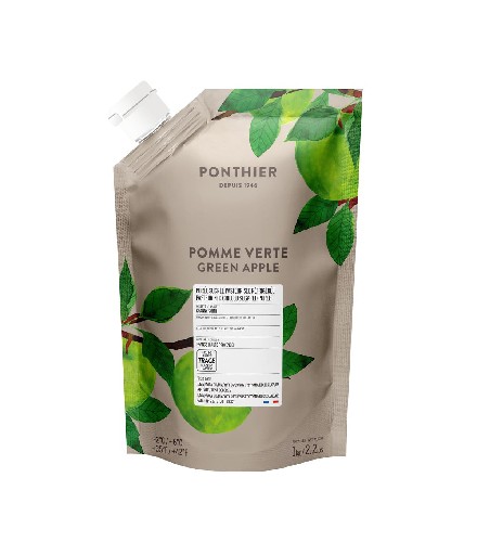 FRUCHTPÜREE GRÜNER APFEL 1L  Ponthier Fruchtpüree grüner Apfel 1l
