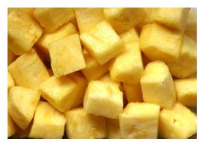 ANANAS WÜRFEL  15MM (72)  1,0KG Ananas Würfel 15mm 1kg