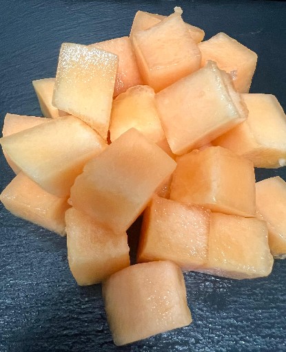 CANTALOUPEMELONE WÜRFEL GROB 15MM (72)  1,0 KG Cantaloupemelone Würfel grob 10mm 1kg