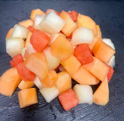 MELONENWÜRFEL 3FACH MIX 15MM (72) 1KG Melonenwürfel 3fach Mix 15mm 1kg