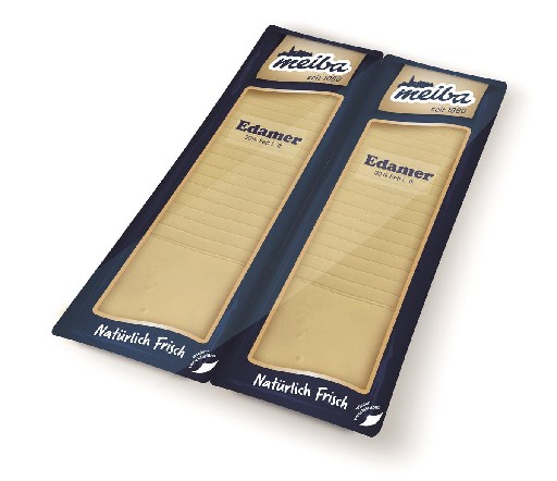 30% EDAMER IN SCHEIBEN GEFÄCHERT 10X10CM 1KG MB Scheiben gefächert 10x10cm 30% Edamer in Scheiben 1Kg
