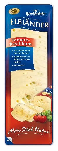ELBLÄNDER 45% SCHEIBEN TOMATE BASILIKUM 25X20G PACKUNG Elbländer 45% Scheiben Tomate Basilikum 25x 20g 