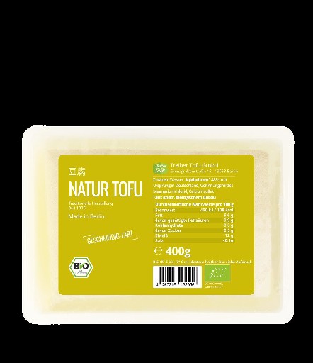 BIO TOFU NATUR 400G STÜCK (DE-ÖKO-070) Bio Tofu Natur 400g