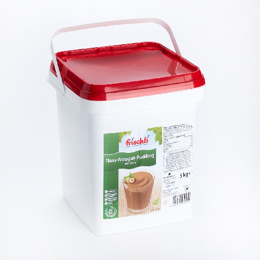 NUSS NOUGAT PUDDING M.S. 5KG FRISCHLI Frischli Sahnepudding Nuss Nougat 5kg