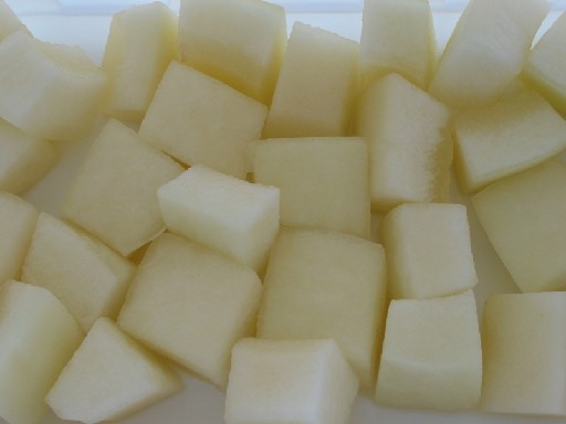 HONIGMELONE WÜRFEL 20 MM XXL 1,0 KG  (72) Honigmelone Würfel 20 mm XXL 1,0 Kg