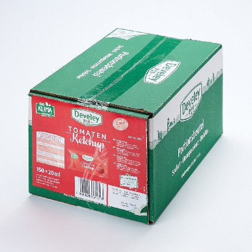 DEVELEY TOMATENKETCHUP PORTIONEN 150X20 ML KARTON Develey Tomatenketchup Portionen 150x20ml Karton
