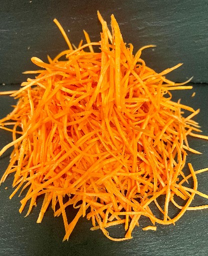 MÖHREN STREIFEN FEIN 2 MM 2,5 KG (72) Möhren Streifen fein 2mm 2,5kg