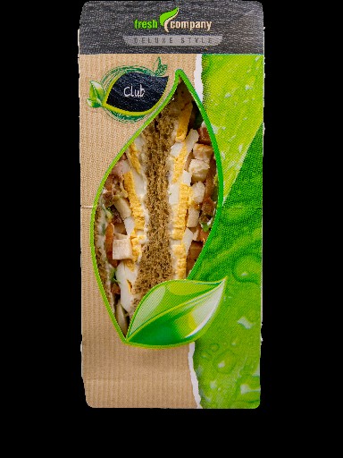 SANDWICH DELUXE CLUB (247) 175G STÜCK Körnerharmonie, Mayonnaise, Bacon, Hähnchen Kebab, Tomaten, Ei, Endiviensalat Sandwich Deluxe Style Club 175g