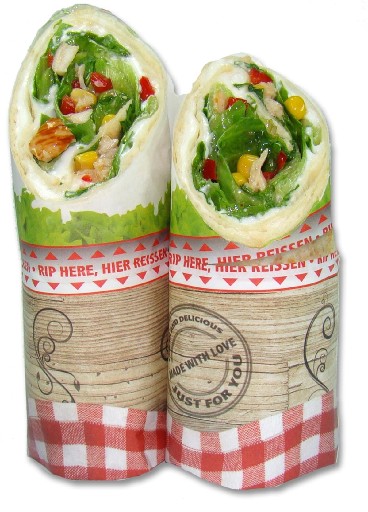 WRAP BAG 1/1 SWEET CHILI CHICKEN (247) 4 x 260G  Wrap, Mayonnaise, Endiviensalat, Hähnchenwürfel, Asia Sauce, Mais, Lauchzwiebeln   Wrap Bag 1/1 Sweet Chili Chicken 4x260g