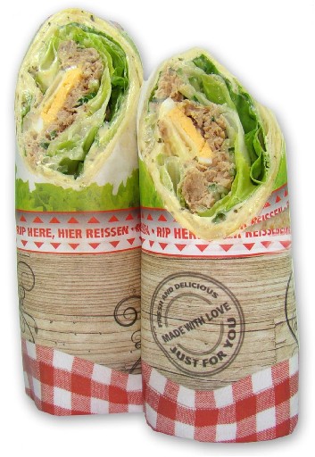 WRAP BAG 1/1 THUNFISCH (247) 4 X 270G  Wrap, Remoulade, Thunfisch, Endiviensalat, Ei, frische Gurke, rote Zwiebeln Wrap Bag 1/1 Thunfisch 4x270g 