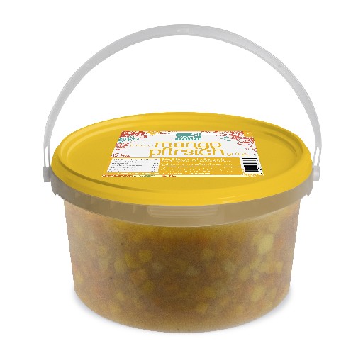 OPTIMAHL MANGO PFIRSICH GRÜTZE  (244) 3 KG EIMER Optimahl Mango Pfirsich Grütze 3kg