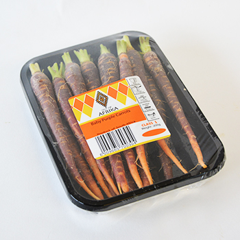 MINI MÖHREN LILA 200 GR SCHALE Mini Möhren Lila 200g Schale