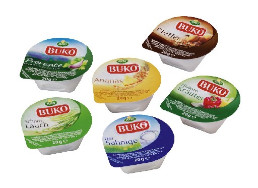 FRISCHKÄSE SORTIMENT 60% 48X20G BUKO Frischkäse Sortiment 60% 48x20g Buko