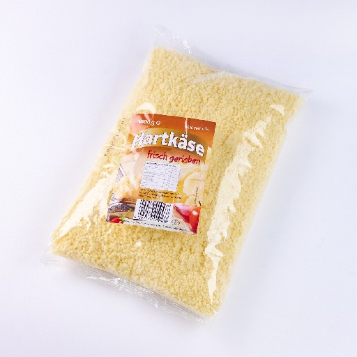HARTKÄSE 40% FRISCH GERIEBEN 1KG BEUTEL Hartkäse 40% frisch gerieben 1kg Beutel