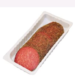 *FW* PFEFFERSALAMI GESCHNITTEN (382) 500G Kaliber ca. 95mm - 67 Scheiben Pfeffersalami geschnitten 500g