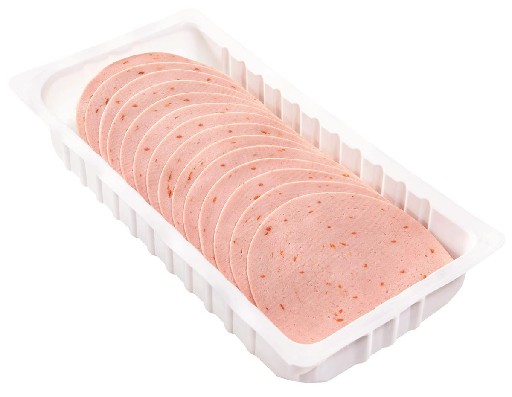 GEFLÜGEL BRÜHWURST SORTIERT (382)  4X500G Kaliber ca. 105mm - 34 Scheiben (Llyoner,  Mortadella, Jagdwurst + Bierschinken) Geflügel Brühwurst Sortiert 4x500g