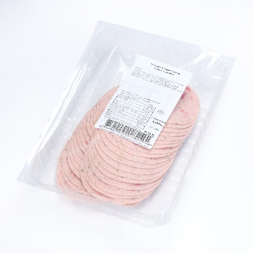 *FW* SCHINKEN-KRÄUTERPASTETE GESCHNITTEN (558) ca. 500g Kaliber 105mm - 36 Scheiben Schinken - Kräuter Pastete geschnitten ca. 500g