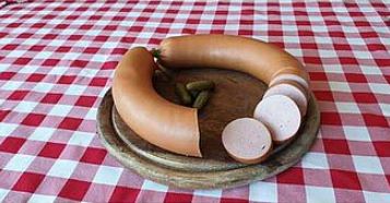 Schinken Fleischwurst mit Knoblauch 650g