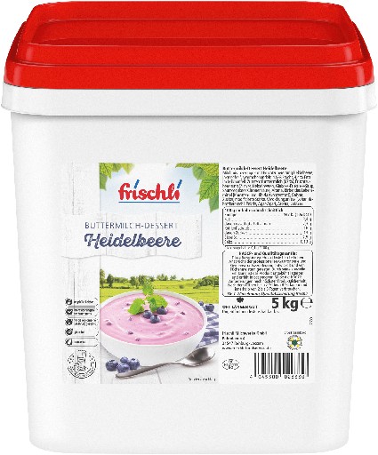 FRISCHLI LAKTFR. BUTTERMILCH DESSERT HEIDELBEERE 5,0 KG EIMER Frischli Buttermilch Dessert Heidelbeer 5kg 