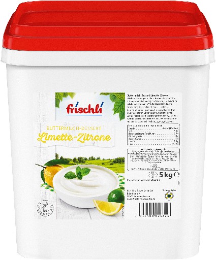 FRISCHLI BUTTERMILCH DESSERT LIMETTE - ZITRONE 5,0 KG EIMER Frischli Buttermilch Dessert Limette - Zitrone 5kg