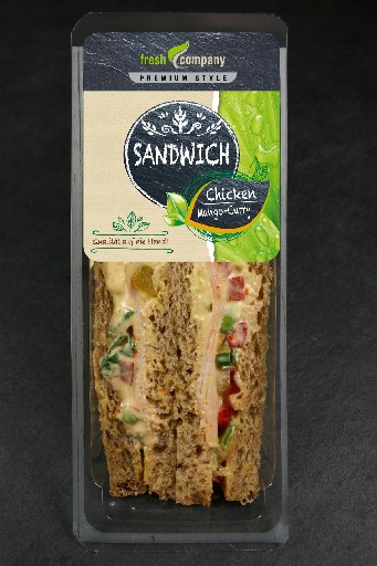 *WS* 10 X 168G PREMIUM SANDWICH SWEET CHILLI CHICKEN KARTON (521) Mehrkornbrot, gegarte Hähnchenbrust, süßer Chillisirup Premium Sandwich Sweet Chilli Chicken 10x185g