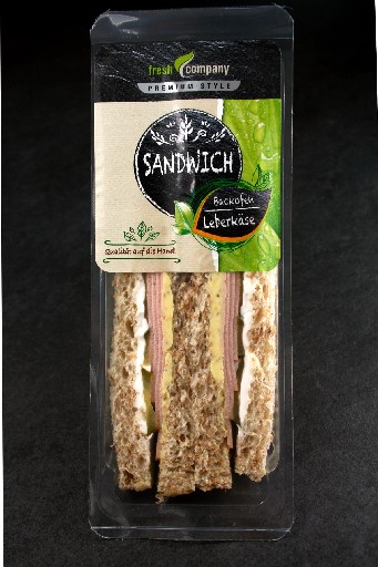 *WS* 10 X 172G PREMIUM  SANDWICH BACKOFEN LEBERKÄSE (521) KARTON  Weizenvollkornbrot mit Leberkäse Premium Sandwich Backofen Lberkäse 10x172g