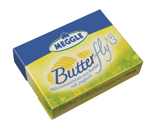 Meggle Butterfly Butter 65% Portionen 100x10g