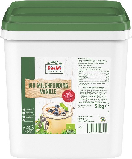 Frischli Bio H-Pudding Vanilla 5kg (DE-ÖKO-003)