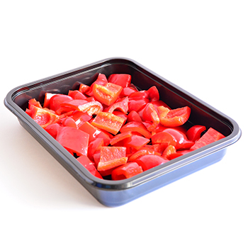 PAPRIKA ROT WÜRFEL SCHASCHLIKSCHNITT 30 MM (72) 1 KG  Paprika Rot Würfel Schaschlikschnitt 30mm 1kg