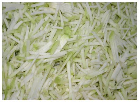 KOHLRABI STREIFEN FEIN 3 MM (33) 2,5KG Kohlrabi Streifen 3mm 2,5kg