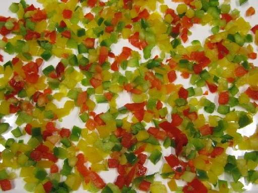 PAPRIKA MIX WÜRFEL FEIN 5 MM (72) 1 KG Paprika Mix Würfel fein 5mm 1kg