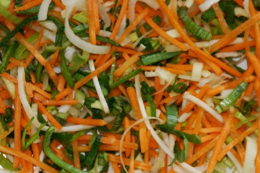 GEMÜSEMISCHUNG ESTERHAZY FEIN (72) 1,0KG 45% Karotte, 35% Lauch und 20% Sellerie in Stifte Gemüsemischung Esterhazy fein 1kg