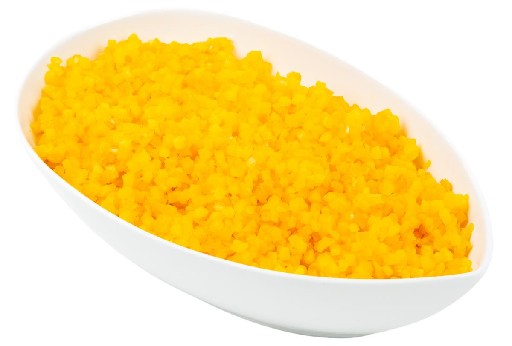 PAPRIKA GELB WÜRFEL 5MM 1KG SCHALE (72) Paprika Gelb Würfel 5mm 1kg