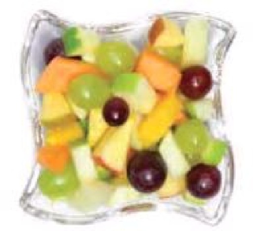 FRUCHTSALAT OHNE SAFT SAHARA 2KG (33) Apfel rot + grün, Honig - + Cantaloupemelone, Orangen, Trauben blau + hell Fruchtsalat ohne Saft Sahara 2kg