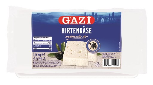 Gazi Hirtenkäse Block 45% 1,6kg