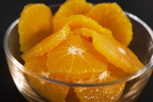ORANGENSCHEIBEN 5 -7mm 1KG SCHALE (72) 1CM Orangen Scheiben 5-7mm 1kg Schale 