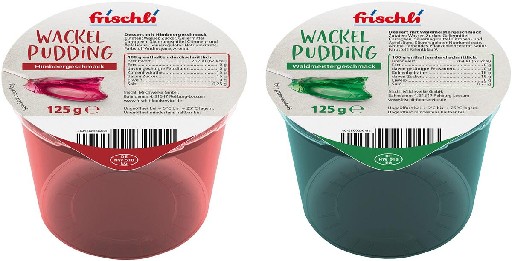 Frischli Wackelpudding Himbeer - Waldmeister 20x125g