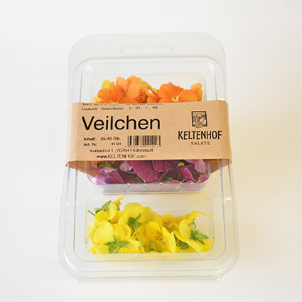 KELTENHOF VEILCHENBLÜTEN  SCHALE MIND.35 Stk Keltenhof Veilchenblüten 130g Schale