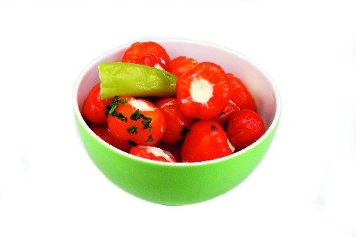 *WF* AP SWEET PEPPACAPS GEFÜLLT MIT KÄSE (33) 1KG Antipasti Sweet Peppacaps gefüllt mit Käse 1kg
