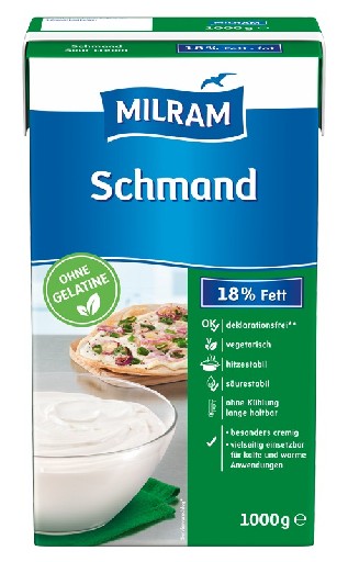 MILRAM H.SCHMAND Vegetarisch 18% 12X1L O. GELATINE