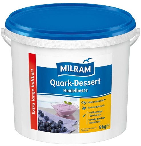 MILRAM FRUCHTQUARK HEIDELBEER 5KG Milram Fruchtquark Heidelbeer 5kg