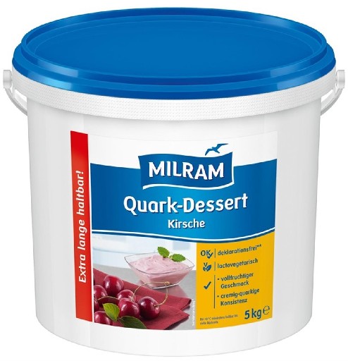 MILRAM FRUCHTQUARK KIRSCH 5KG Milram Quark Kirsch 5kg