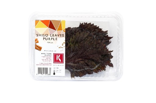 KOPPERT SHISOBLÄTTER ROT 50G  SCHALE Koppert Shisoblätter Rot 50g 